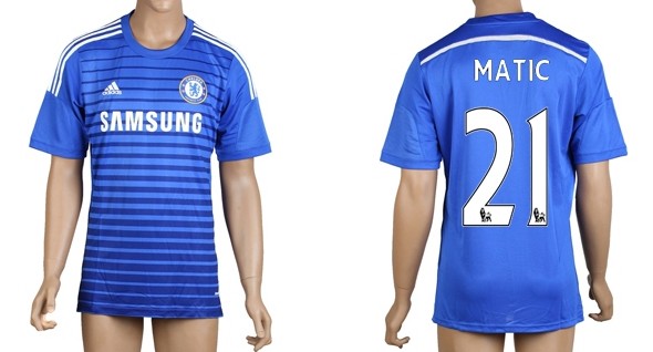 2014/15 Chelsea FC #21 Matic Home Soccer AAA+ T-Shirt