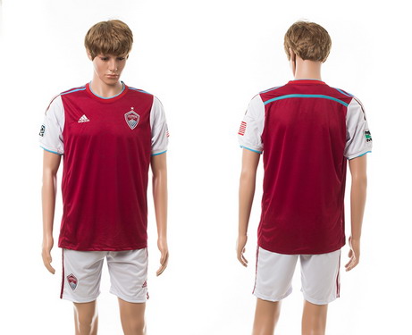 2015-16 Colorado Rapids Blank Home Soccer Shirt Kit