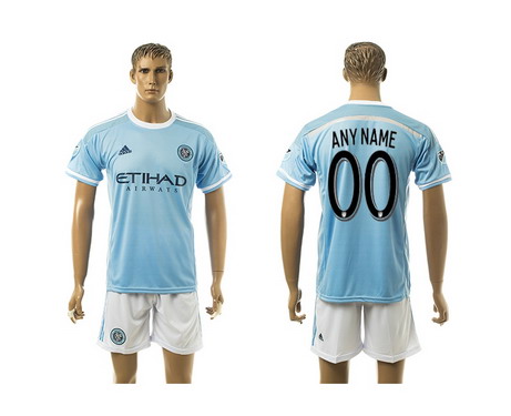 2015-16 New York City FC Customized Home Soccer Shirt Kit-1