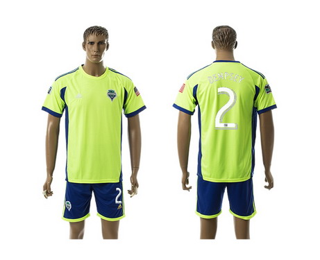 2015-16 Seattle Sounders #2 Dempsey Home Soccer Shirt Kit