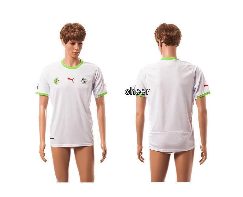 2015 Algeria Blank White Home Thailand Soccer Country Jersey
