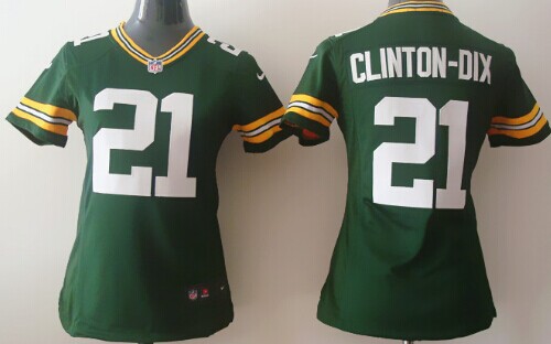 Nike Green Bay Packers #21 Ha Ha Clinton-Dix Green Game Womens Jersey