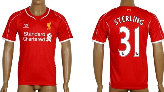 2014/15 Liverpool FC #31 Sterling Home Soccer AAA+ T-Shirt