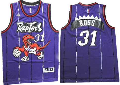 Toronto Raptors #31 Terrence Ross Hardwood Classic Purple Swingman Kids Jersey