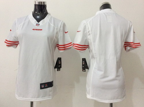 Nike San Francisco 49ers Blank White Game Womens Jersey