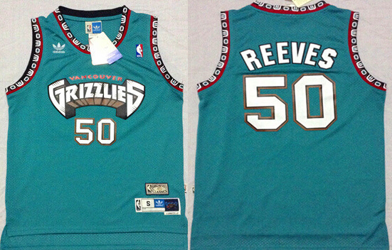 Memphis Grizzlies #50 Bryant Reeves ABA Hardwood Classics Green Throwback Swingman Jersey