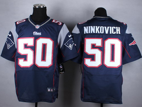 Nike New England Patriots #50 Rob Ninkovich Blue Elite Jersey