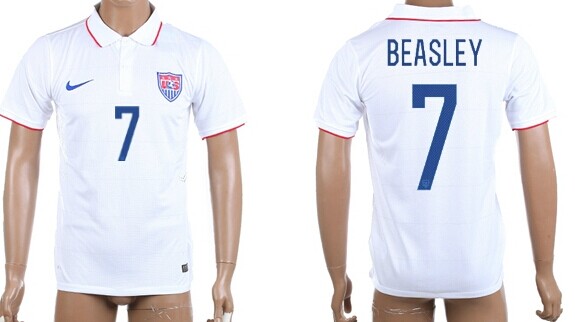 2014 World Cup USA #7 Beasley Home Soccer AAA+ T-Shirt