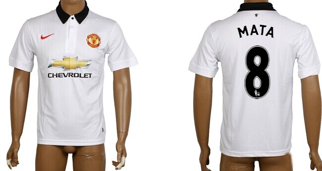 2014/15 Manchester United #8 Mata Away Soccer AAA+ T-Shirt