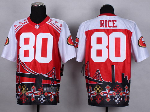 Nike San Francisco 49ers #80 Jerry Rice 2015 Noble Fashion Elite Jersey