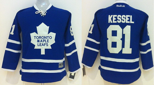 Toronto Maple Leafs #81 Phil Kessel Blue Kids Jersey