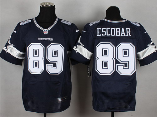 Nike Dallas Cowboys #89 Gavin Escobar Blue Elite Jersey