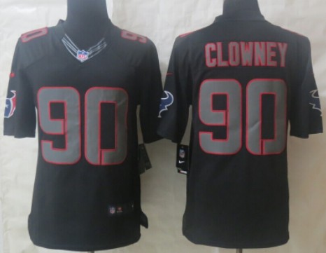 Nike Houston Texans #90 Jadeveon Clowney Black Impact Limited Jersey