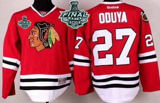 Chicago Blackhawks #27 Johnny Oduya 2015 Stanley Cup Red Kids Jersey
