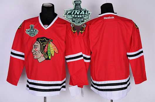 Chicago Blackhawks Blank Red 2015 Stanley Cup Kids Jersey