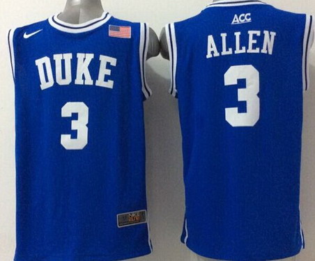 Duke Blue Devils #3 Grayson Allen 2015 Blue Round Collar Jersey
