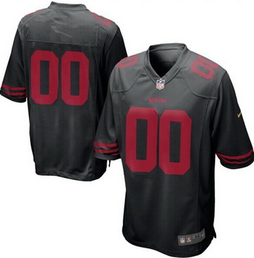 Kids' Nike San Francisco 49ers Customized 2015 Black Game Jersey