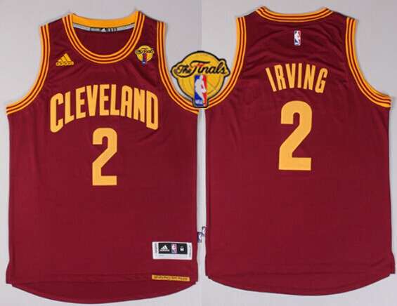 Men's Cleveland Cavaliers #2 Kyrie Irving 2015 The Finals New Red Jersey