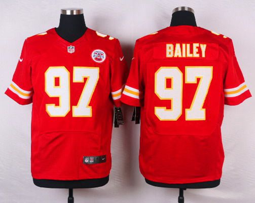 Men's Kansas City Chiefs #97 Allen Bailey Red Team Color NFL Nike Elite Jersey
