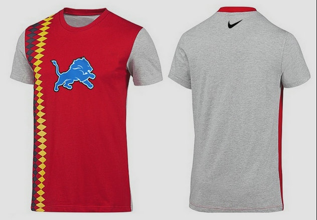 Mens 2015 Nike Nfl Detroit Lions T-shirts 7