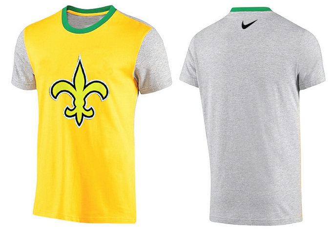 Mens 2015 Nike Nfl New Orleans Saints T-shirts 2