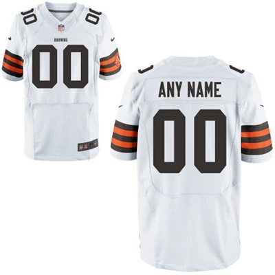 Mens Cleveland Browns Nike White Customized 2014 Elite Jersey