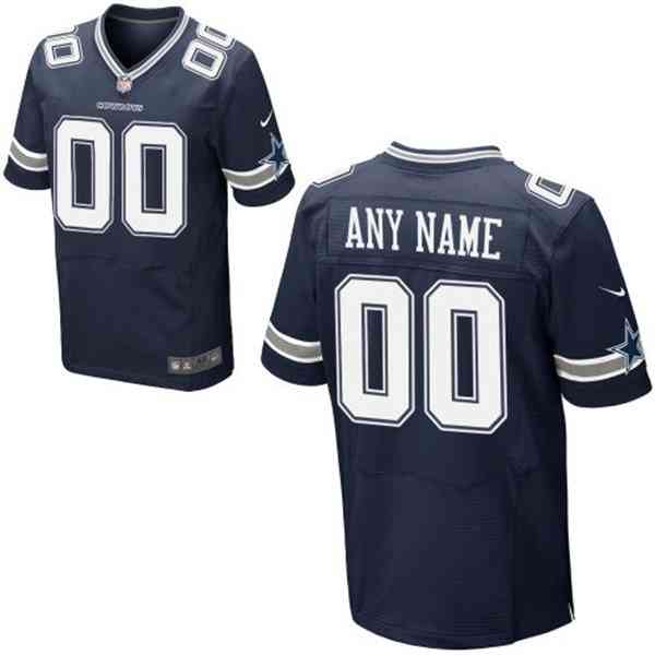 Mens Dallas Cowboys Nike Navy Blue Customized 2014 Elite Jersey