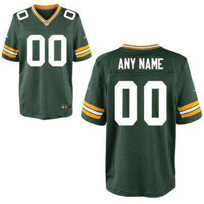 Mens Green Bay Packers Nike Green Customized 2014 Elite Jersey
