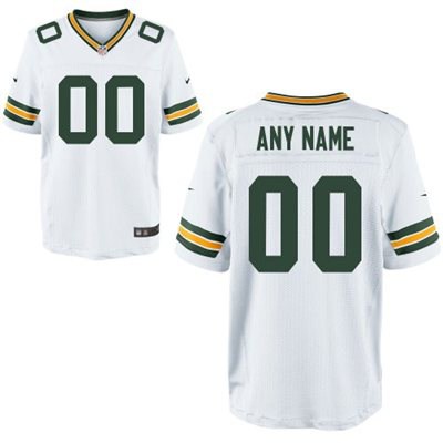 Mens Green Bay Packers Nike White Customized 2014 Elite Jersey