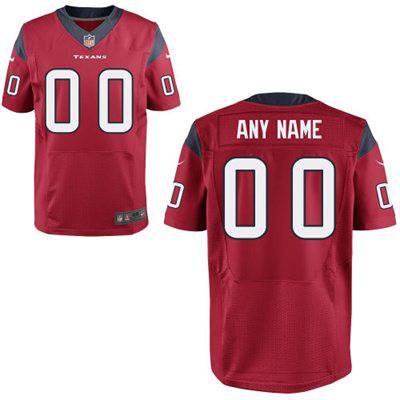 Mens Houston Texans Nike Red Customized 2014 Elite Jersey