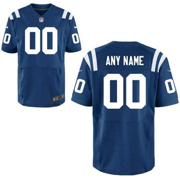 Mens Indianapolis Colts Nike Blue Customized 2014 Elite Jersey