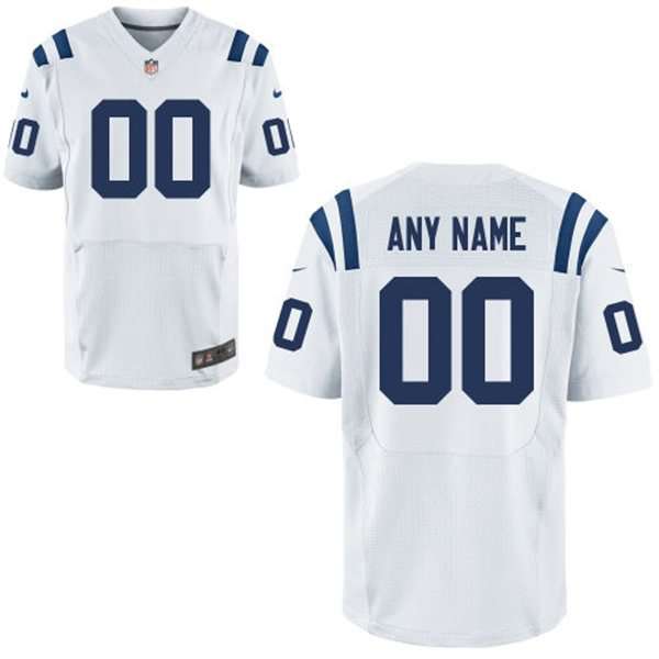 Mens Indianapolis Colts Nike White Customized 2014 Elite Jersey