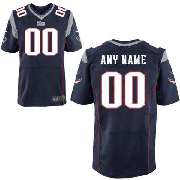Mens New England Patriots Nike Navy Blue Customized 2014 Elite Jersey