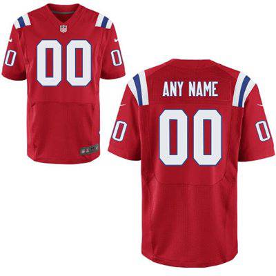 Mens New England Patriots Nike Red Customized 2014 Elite Jersey