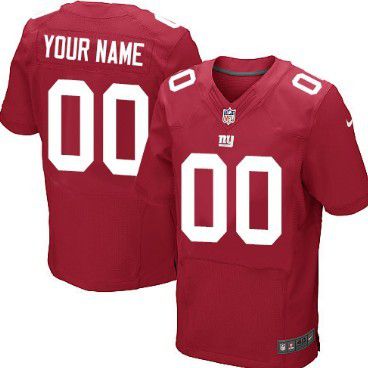 Mens New York Giants Nike Red Customized 2014 Elite Jersey