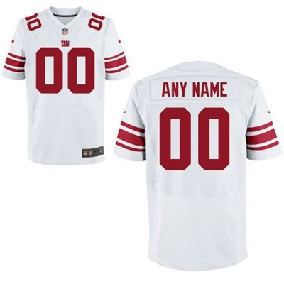 Mens New York Giants Nike White Customized 2014 Elite Jersey