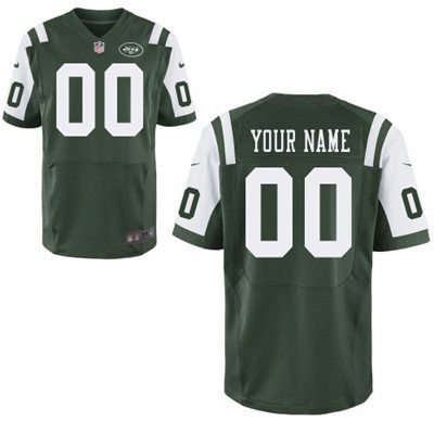 Mens New York Jets Nike Green Customized 2014 Elite Jersey