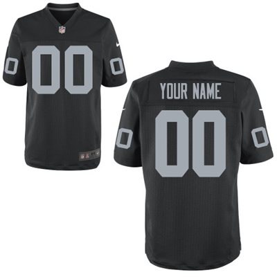 Mens Oakland Raiders Nike Black Customized 2014 Elite Jersey