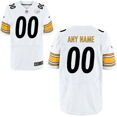 Mens Pittsburgh Steelers Nike White Customized 2014 Elite Jersey