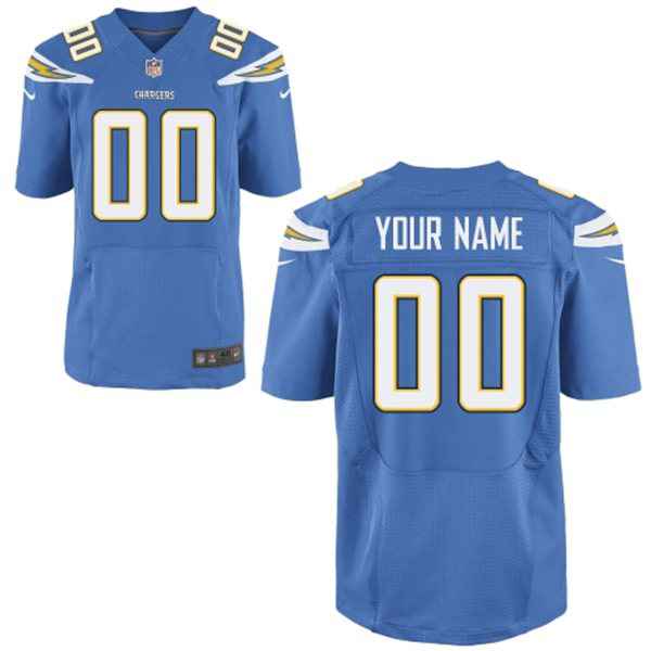 Mens San Diego Chargers Nike Light Blue Customized 2014 Elite Jersey