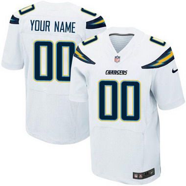 Mens San Diego Chargers Nike White Customized 2014 Elite Jersey