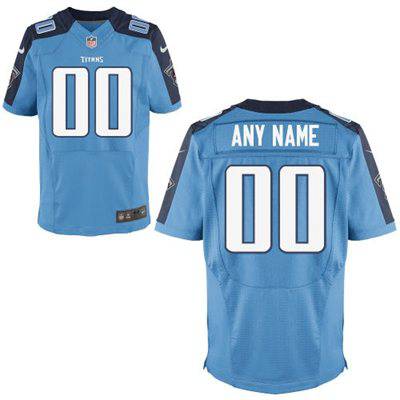 Mens Tennessee Titans Nike Light Blue Customized 2014 Elite Jersey