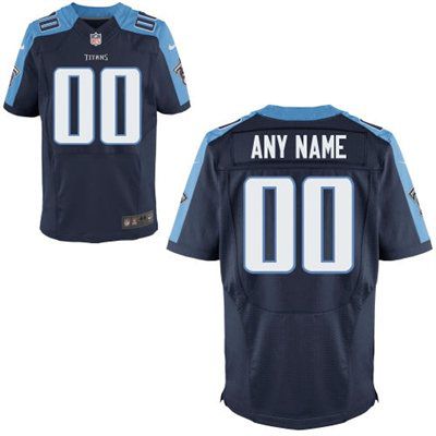 Mens Tennessee Titans Nike Navy Blue Customized 2014 Elite Jersey