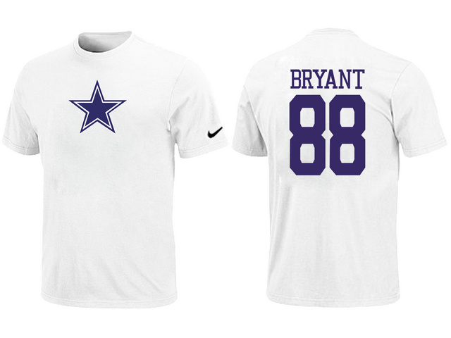 Nike Dallas Cowboys 88 BRYANT Name & Number T-Shirt White