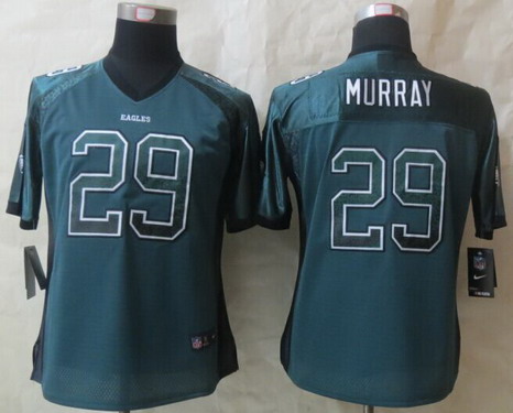 Nike Philadelphia Eagles #29 DeMarco Murray Drift Fashion Green Womens Jersey