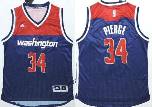 Washington Wizards #34 Paul Pierce Revolution 30 Swingman New Navy Blue Jersey