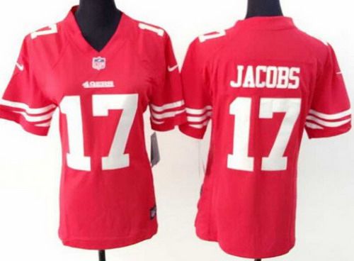 Women's San Francisco 49ers #17 Chuck Jacobs Nike Red Game Jersey
