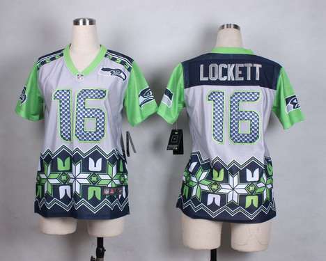 Women's Seattle Seahawks #16 Tyler Lockett 2015 Nike Noble Fashion Jersey